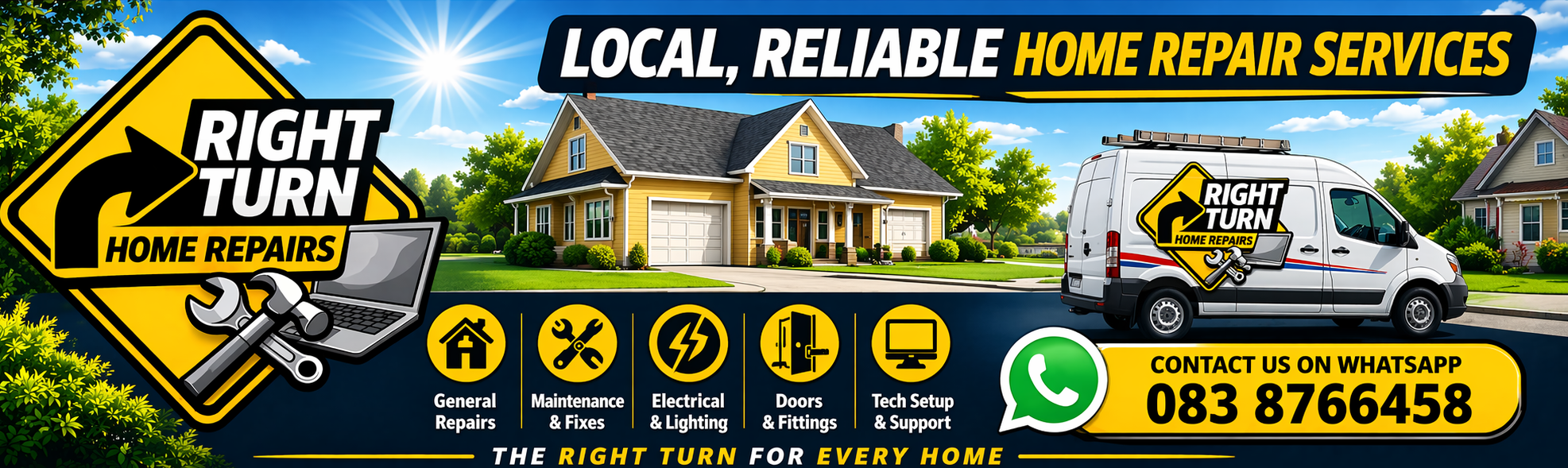 Right Turn Home Repairs banner
